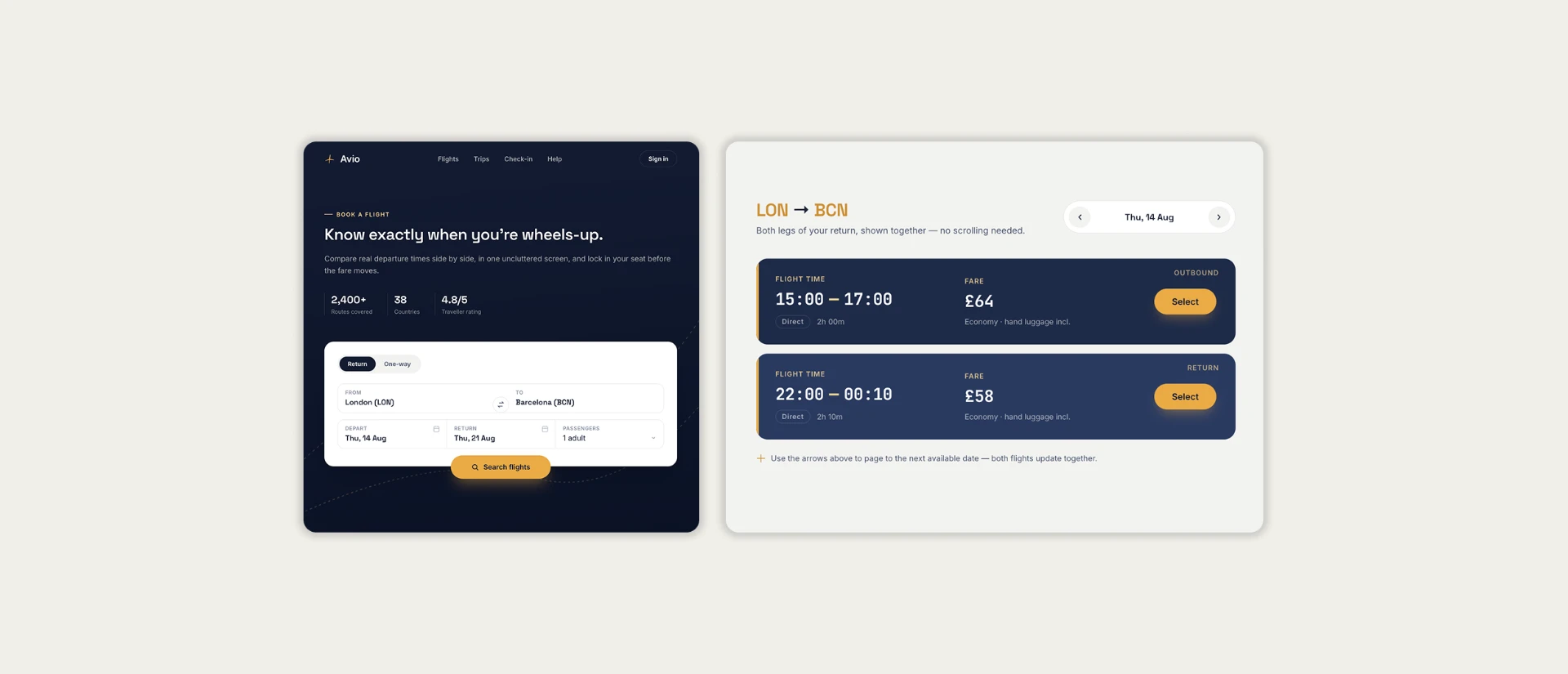 UX Design Diploma - Flight Booking App hero visual